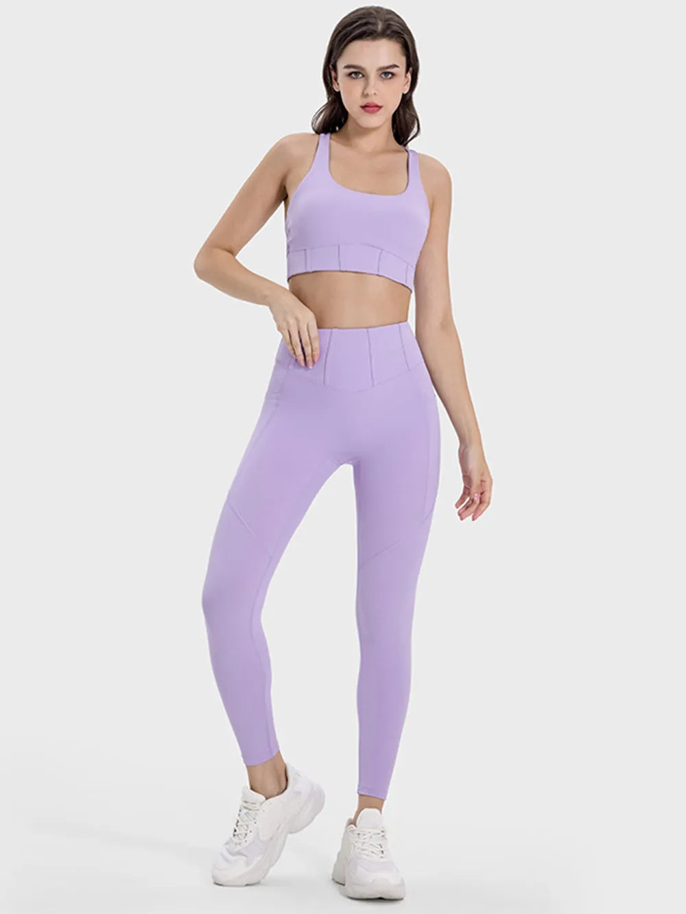 Square Neck Wide Strap Active Tank - Korvel