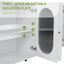Buffet d'Accent Blanc Moderne avec Portes en Acrylique