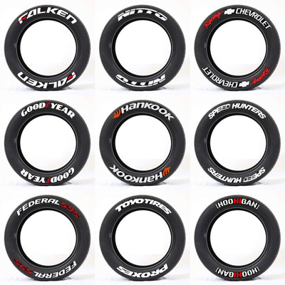 New Connected Car Tire Stickers, Tire Letter Stickers, English Letter 3D Stereoscopic Stickers - Korvel