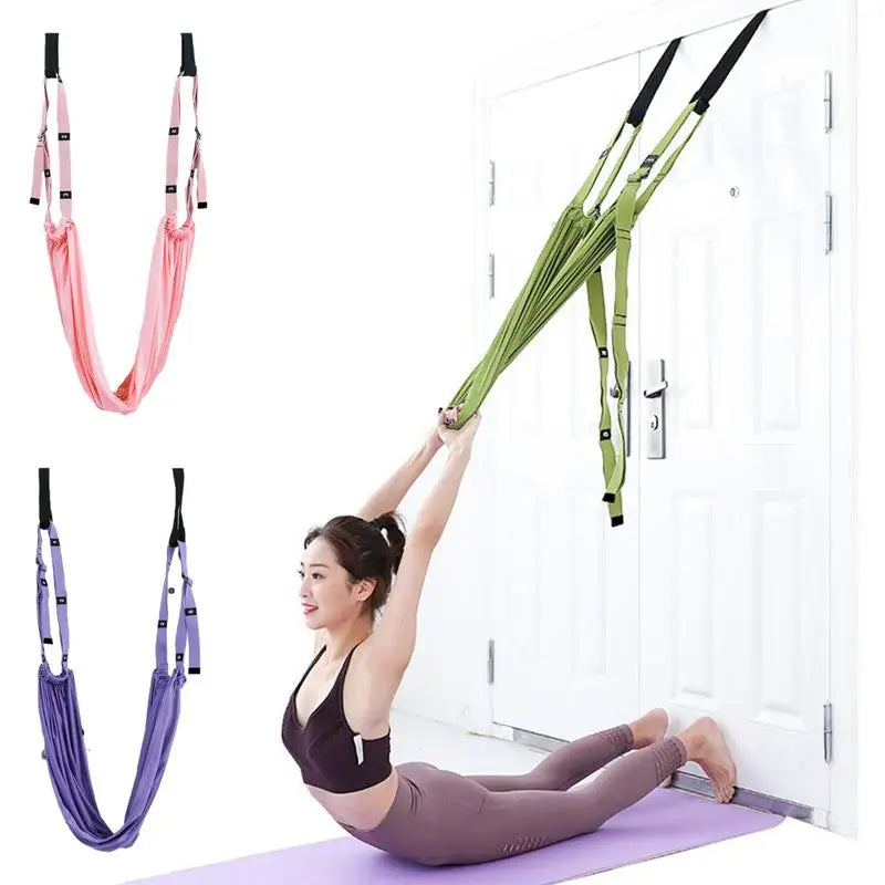 Correa de Yoga Aéreo Ajustable - Estiramiento y Flexibilidad Premium