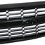 Front Bumper Upper Grille Grill Compatible with Chevrolet Silverado 1500 2016-2018 (Black) - Korvel