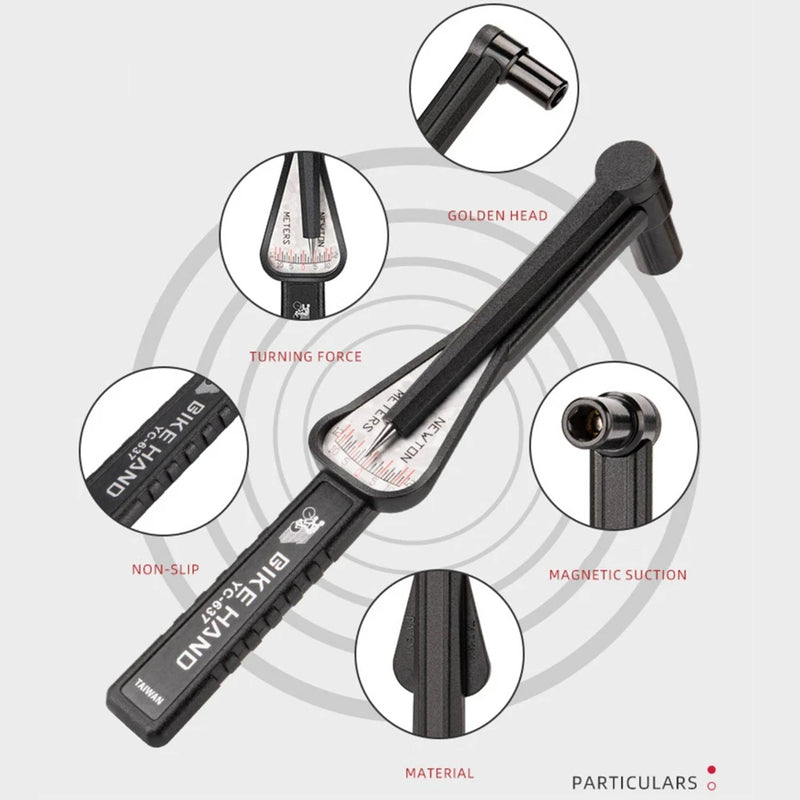 BIKE HAND Adjustable Torque Wrench 2-10 N.M for Bicycle Repair
