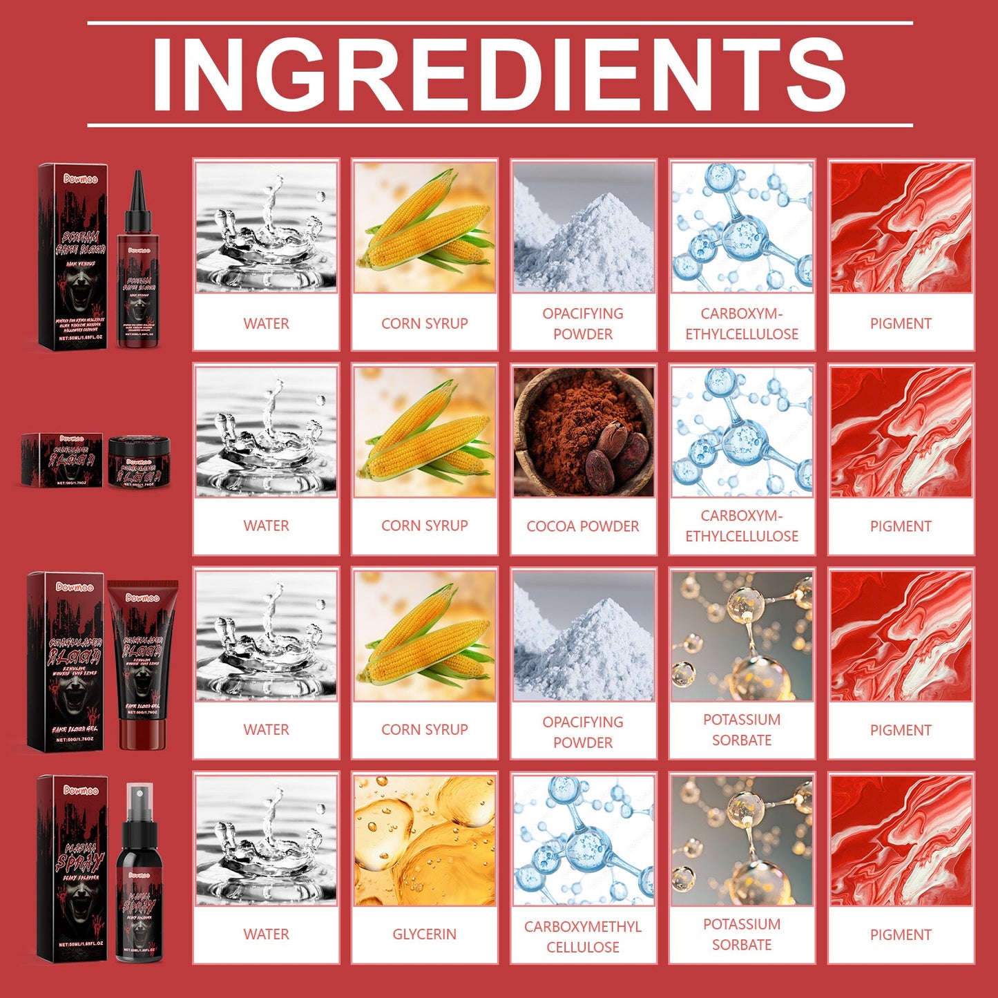 Premium Halloween Costume Makeup Set for Festive Effects