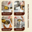 Oil Fryer, Household Deep Pot, Stainless Steel Gas Mini Pot, Japanese Style, with Filter Screen, Oil Saving Small Fryer - Korvel