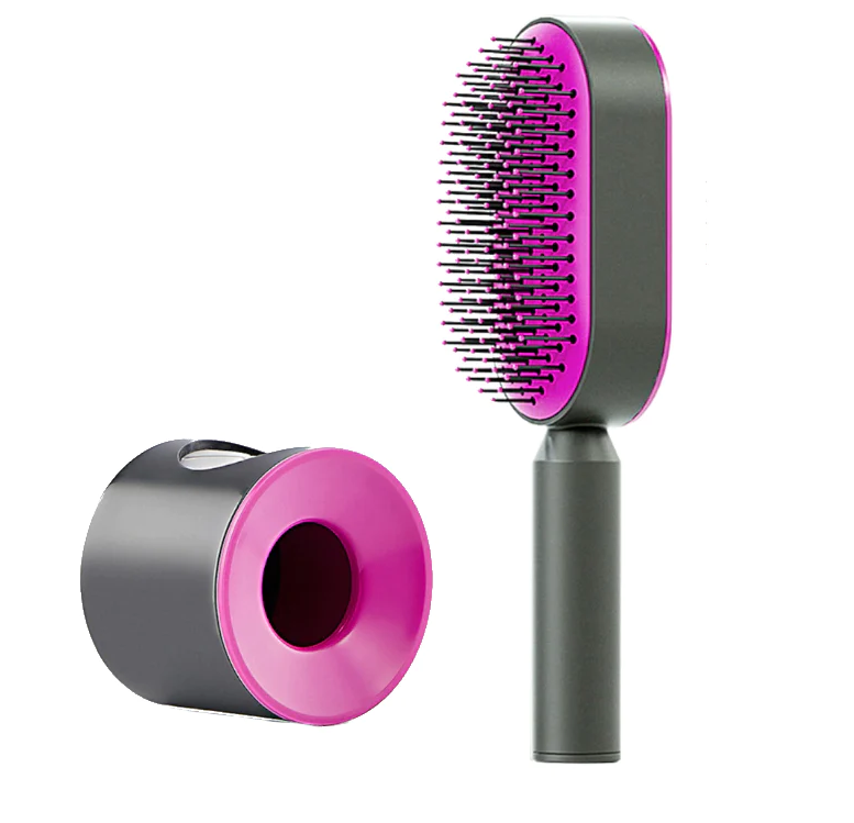 Upgraded Press Type Cleaning Design Air Cushion Comb For Women's Long Hair Air Bag Massage Comb Household Comb - Korvel