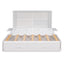 Queen Size Mobile Murphy Bed with Drawer and Little Shelves on Each Side White - Korvel
