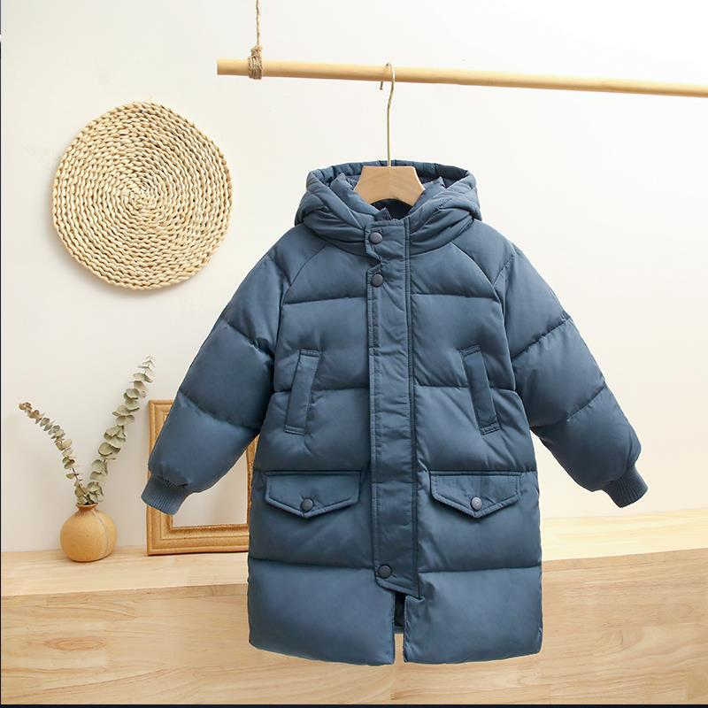Mid-length Over-the-knee Children's Down Jacket