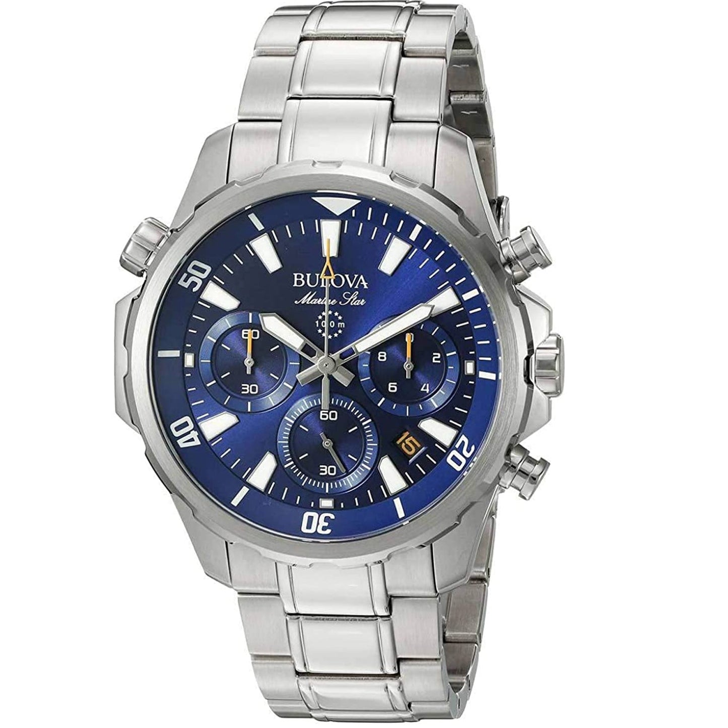 Bulova Men's Marine Watch - Premium Stainless Steel