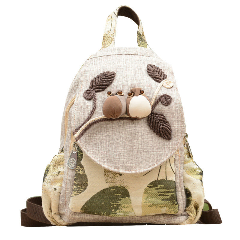Ethnic Style Retro Canvas Travel Backpack