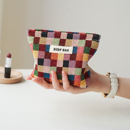 Compact Women's Travel Makeup and Sanitary Storage Bag