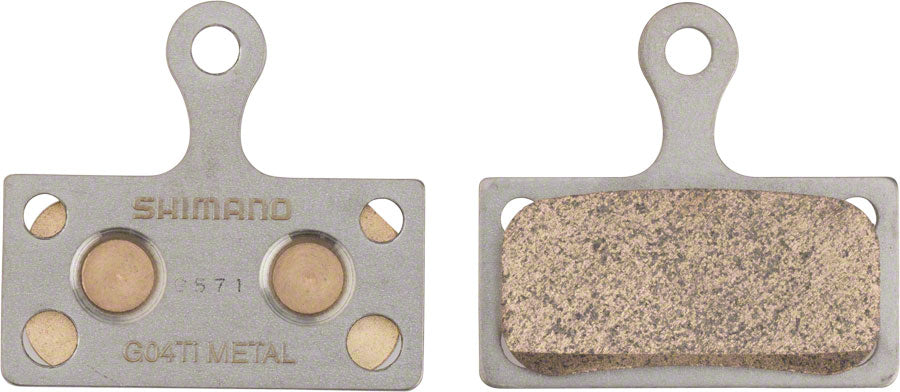 Plaquettes de frein à disque Shimano G04TI-MX avec plaque arrière en titane