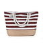 Stylish Striped Beach Bag for Women - Large Capacity