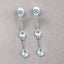 2.16 Carat Genuine Blue Topaz Sterling Silver Earrings