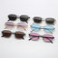 Lunettes de soleil carrées rétro en métal avec protection UV