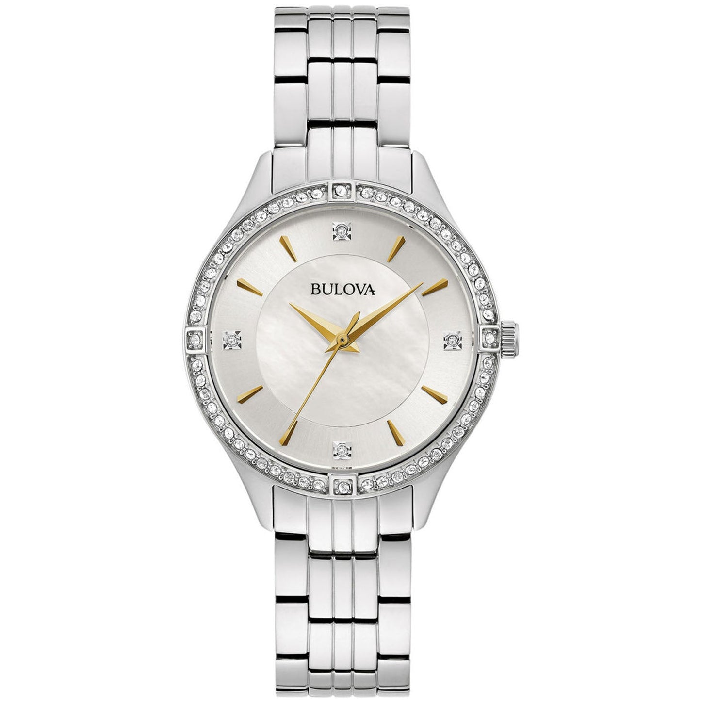 Montre en cristal pour femmes Bulova