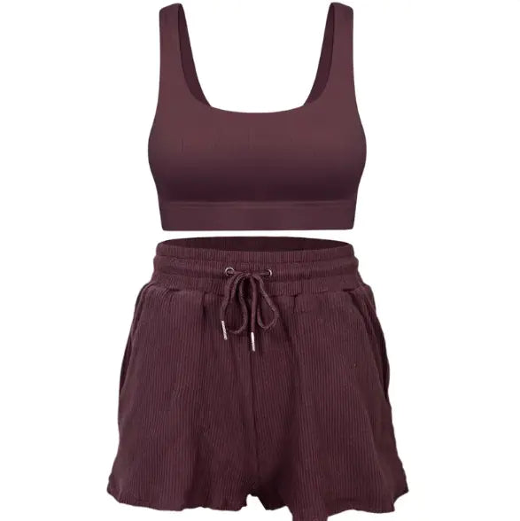 Premium Loose Short Sleeve Yoga Suit