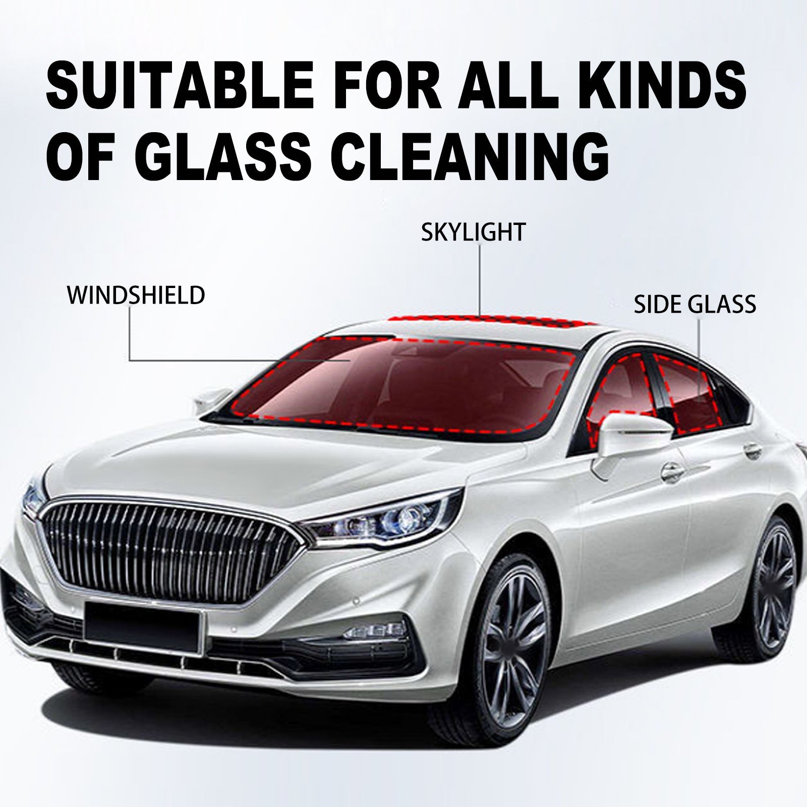 Car Glass Oil Film Remover, Rain Mist Smeary Clean Car Windscreen Cleaner - Korvel