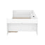 Upholstered Daybed with Trundle, Wood Slat Support,Upholstered Frame Sofa Bed Twin Blue - Korvel
