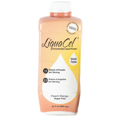LiquaCel Oral Protein Supplement - Peach Mango Flavor 32 Oz