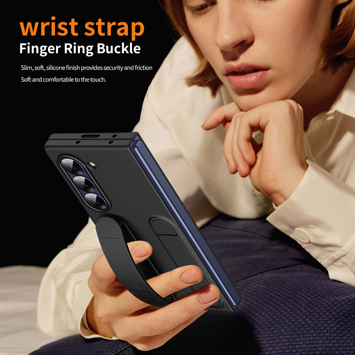Premium Samsung Z Fold 6 Vertical Wristband Case