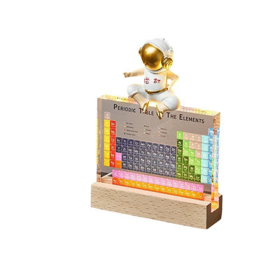 Clear Acrylic Periodic Table with Real Element Samples