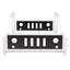 Full Size Classic Car-Shaped Platform Bed with Wheels White - Korvel