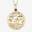 Pendentif en argent sterling .925 avec améthyste véritable de 0,24 carat