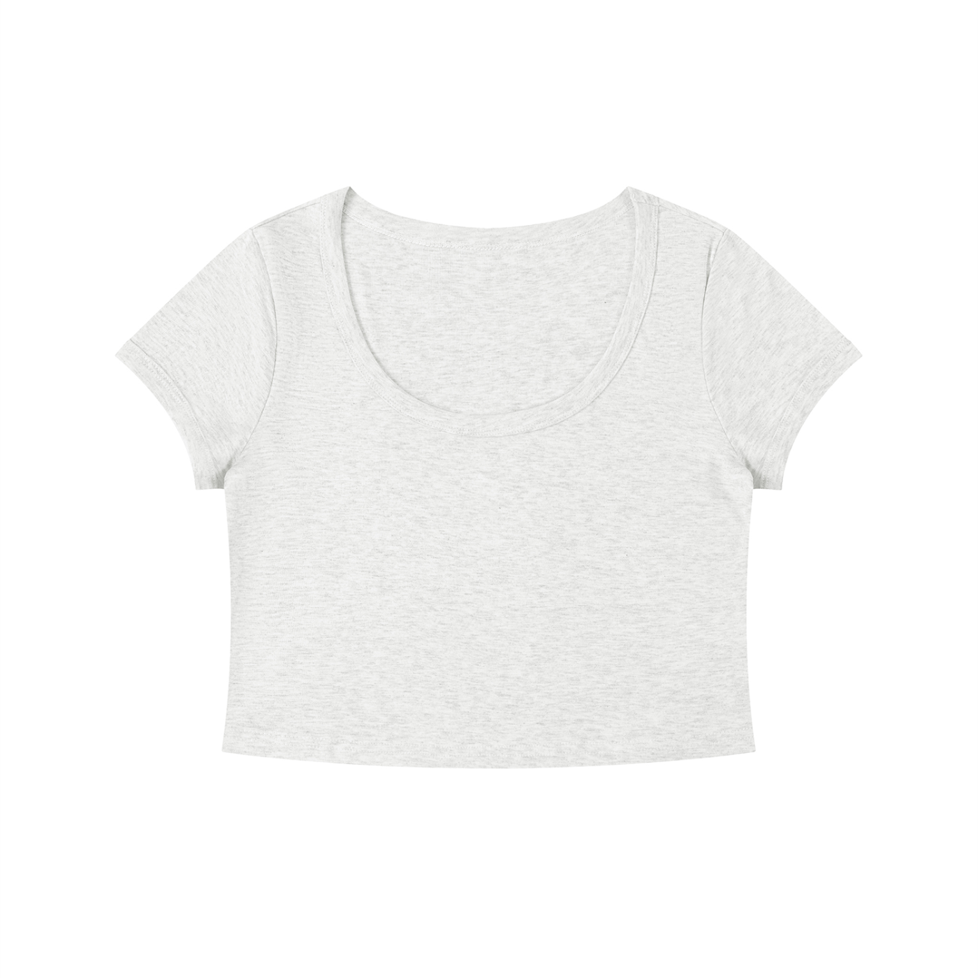 Camiseta corta ajustada de color sólido para mujer Loki & Ivy
