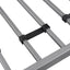Metal bunk bed/sturdy/noise reduction/2 side ladders/safety guardrails/CPC certification/no spring box required (Silver) - Korvel