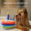 Pet Toy Birthday Cake Celebration Play Doll for Dogs with Sound and Chew Function Small Cake - Korvel