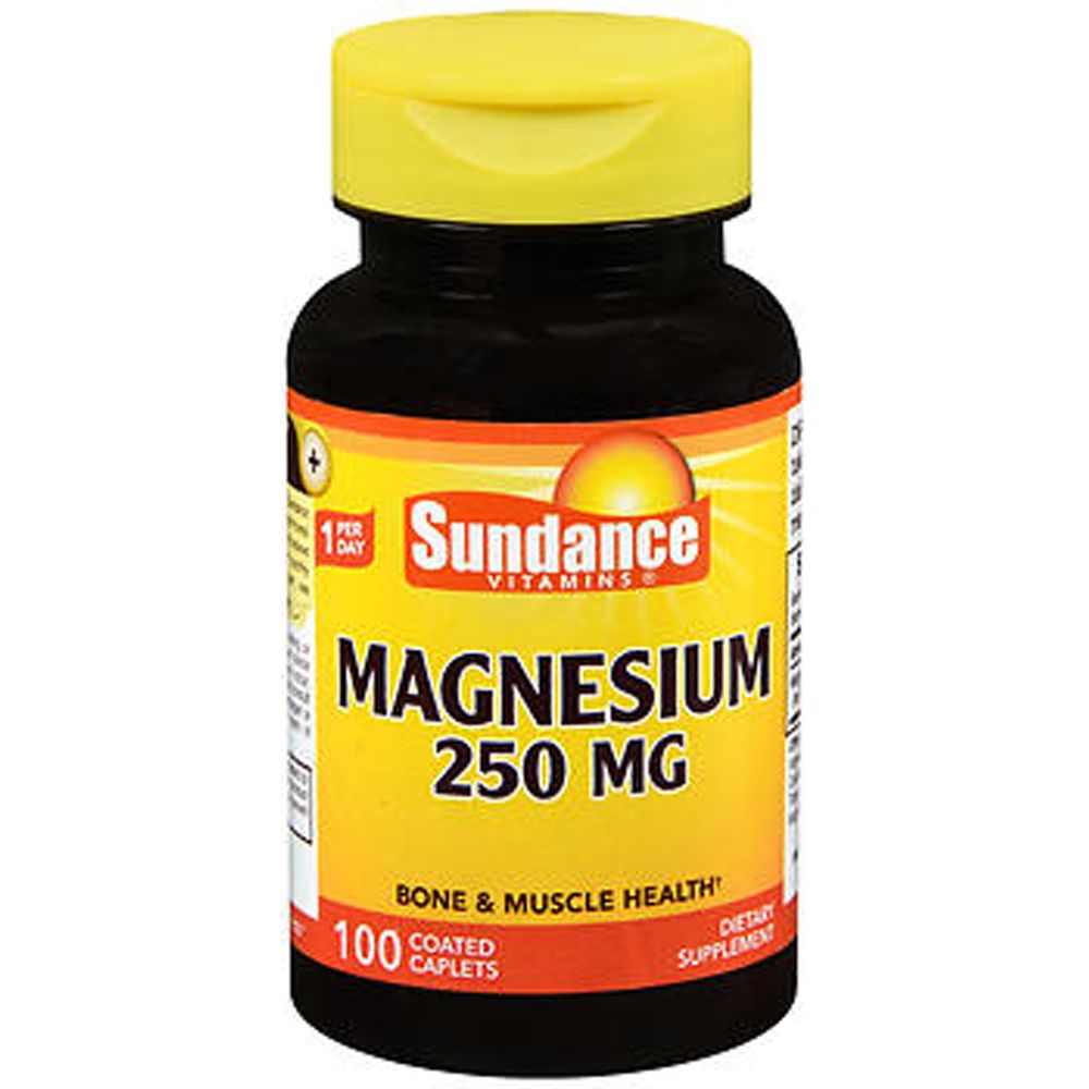 Tabletas de Magnesio 250 Mg de Sundance Vitamins