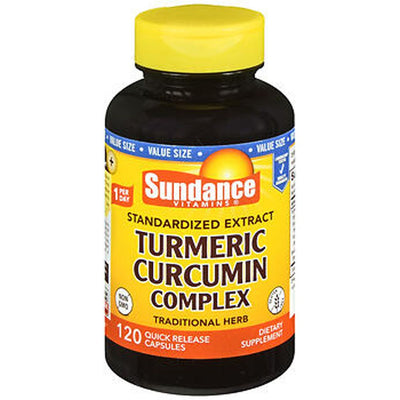 Sundance Standardized Turmeric Curcumin Complex, 120 Capsules