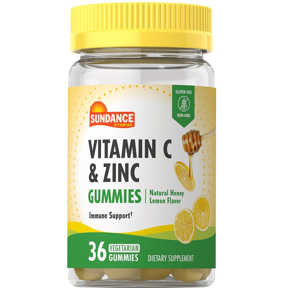 Sundance Vitamins® Gélules végétariennes de Vitamine C + Zinc