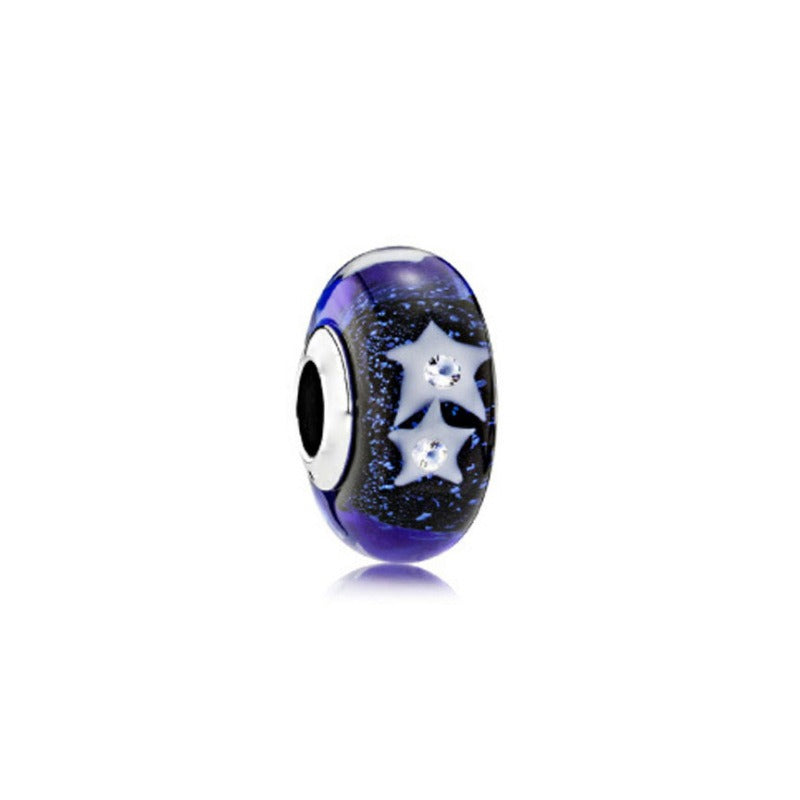 Platinum Di Love Rainbow Glass Beads for DIY Projects