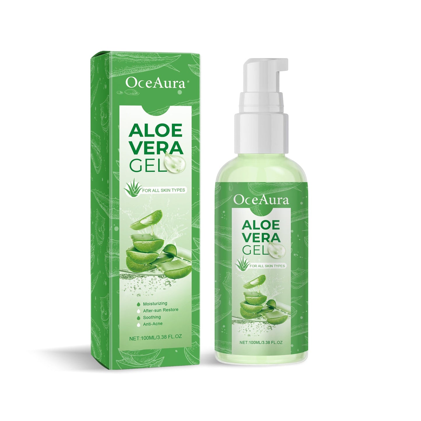 Gel Hidratante Nutritivo de Aloe Vera para Piel Hidratada
