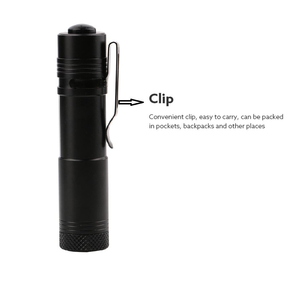 Mini Portable Aluminum LED Flashlight XPE COB Work Light Lanterna Powerful Pen Torch Lamp 4 Modes Use 14500 or AA - Korvel