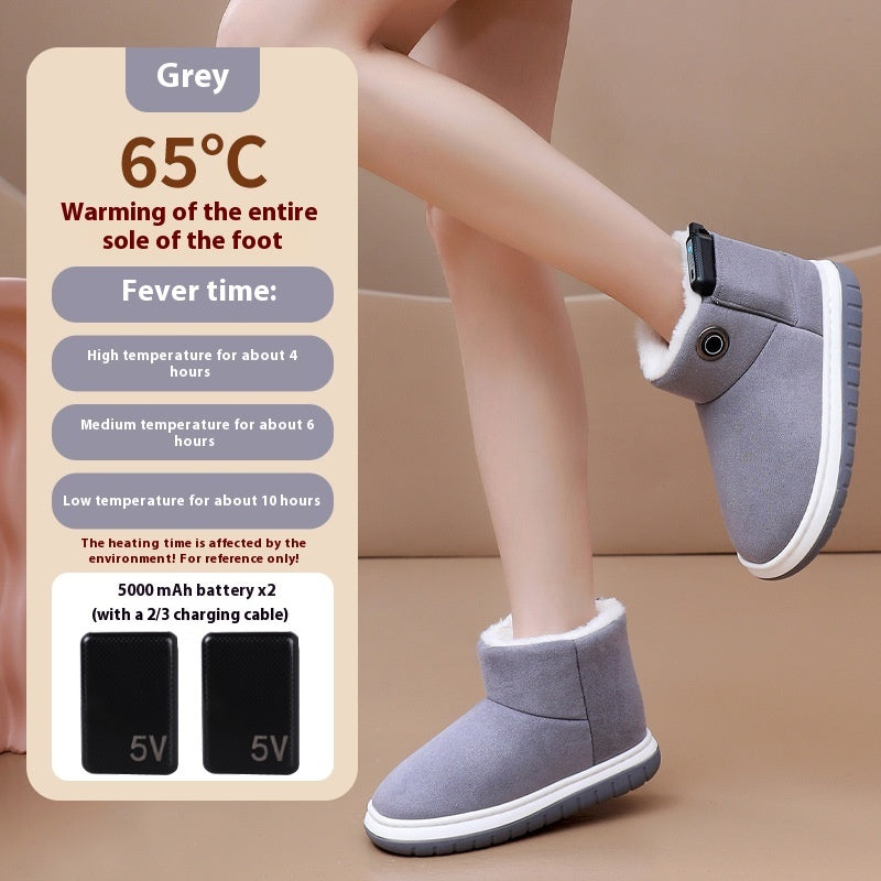 Electric Heating Cotton Boots for Winter Comfort