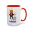 Taza de café de acento vibrante