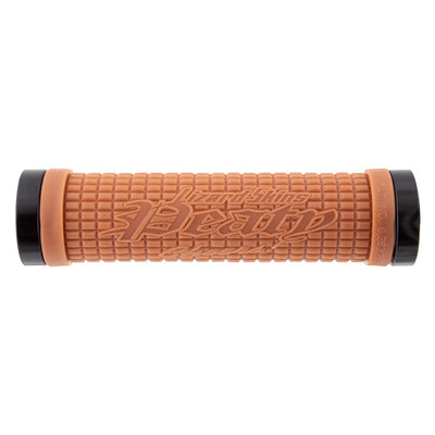Lizard Skins Peaty Lock-On Grips with Black Clamps - 130mm