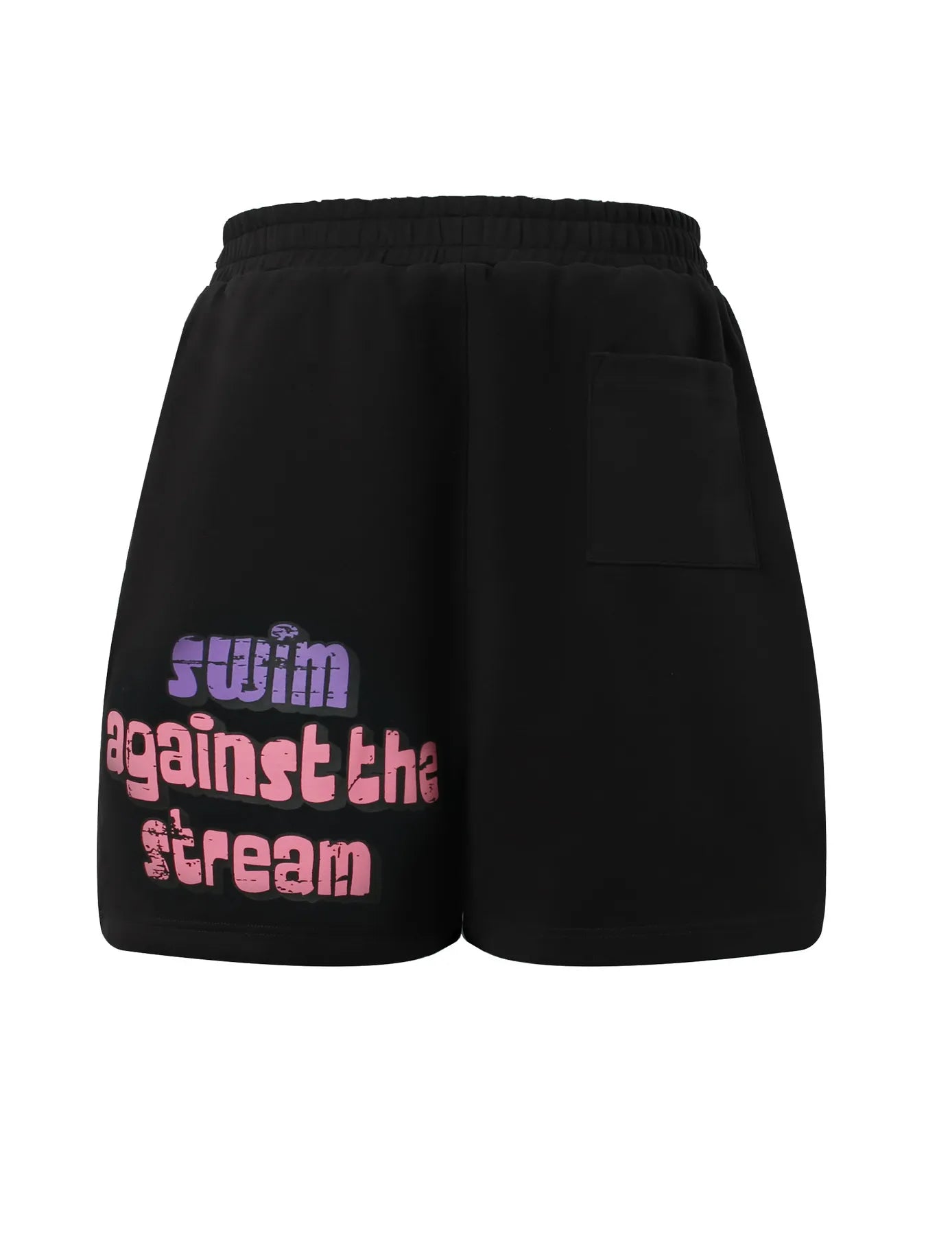Men's Letter Drawstring Jogger Shorts