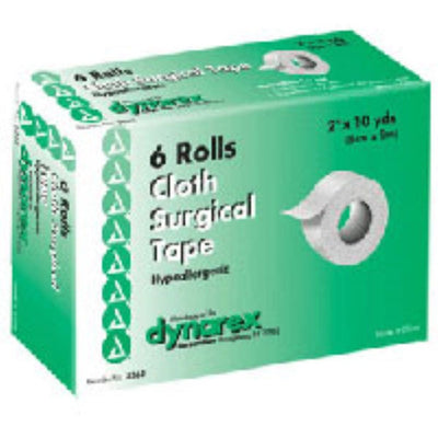 Dynarex Cloth Surgical Tape 2" x 10 YD - Pack of 6 Rolls