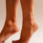Personalized Punk Chain Anklet Set - Stylish Foot Jewelry