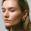 18K Gold-Plated Stainless Steel Ribbed Earrings - Korvel