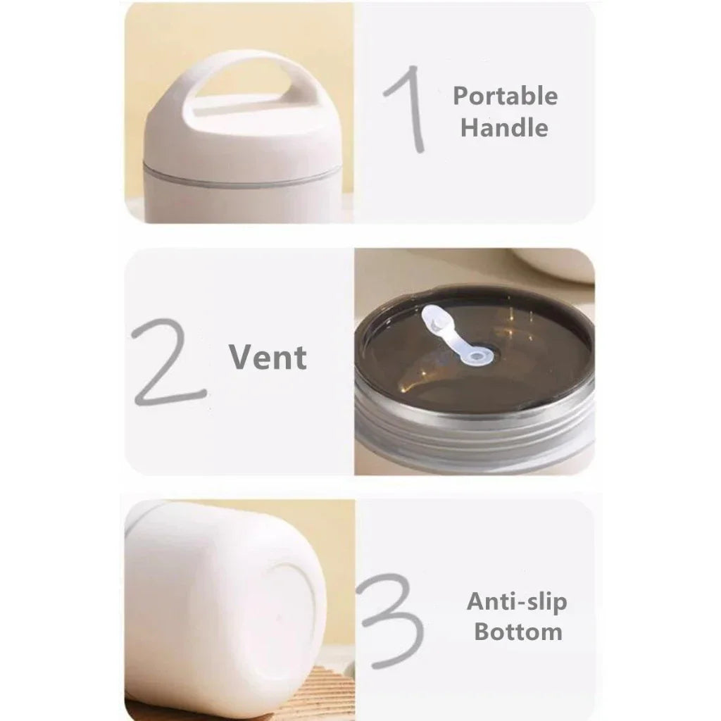 1240ML/1590ML Large Capacity Stainless Steel 304 Lunch Box Leak-Proof Multi layer Thermal Bento Box Adult Student Food Container - Korvel