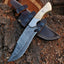 Artisan Crafted Damascus Steel Hunting Knife - Korvel
