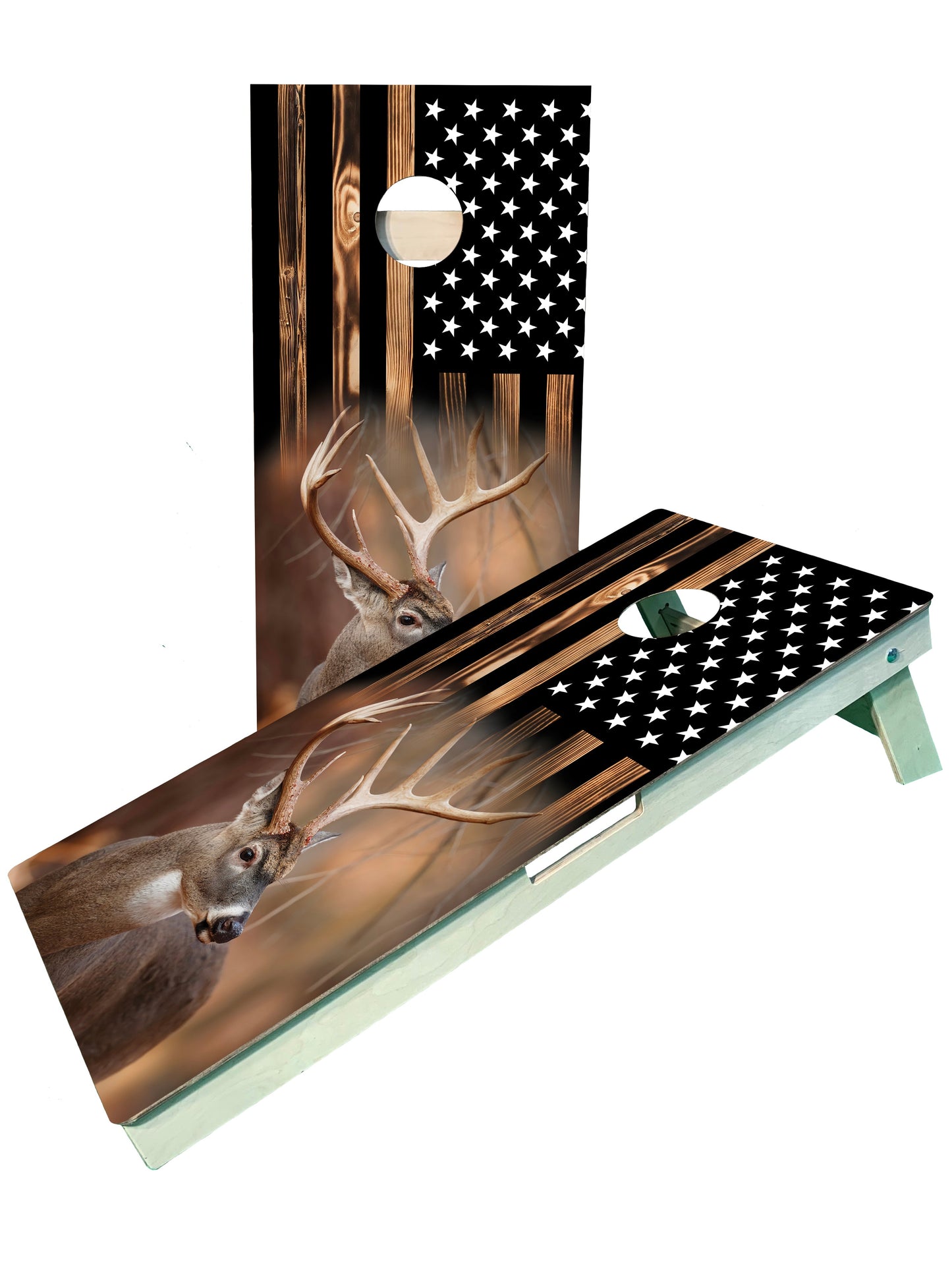 Premium American Flag Cornhole Boards - Built to Last - Korvel