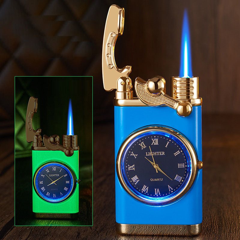Multi functional electronic watch cigarette lighter integrated into one machine, versatile men's gift lighter - Korvel