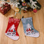 Christmas Decorations Rudolf Printed Christmas Socks Children's Gift with Large Christmas Socks - Korvel