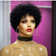 Large Bouncy Afro Kinky Curly Wigs For Black Women Glueless Pre Plucked Machine Made Wig Brazilian Virgin Remy Human Hair Wigs - Korvel