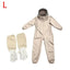 1 Set of Professional Ventilated Full - Body Beekeeping Suit with Gloves - Korvel